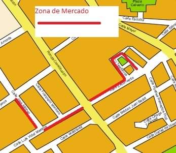 Plano mercadillo de los lunes