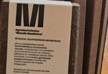 El Ayuntamiento de Monóvar recibe un reconocimiento por su colaboración con el Centro Especial de Ocupación “Integrados Villena” del proyecto “Mundo Madérica”