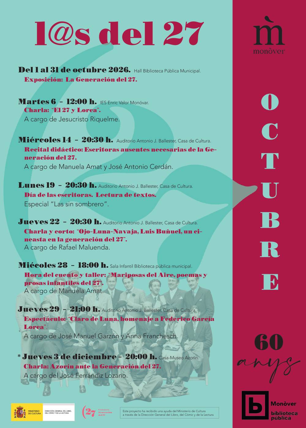 cartel general octubre 60