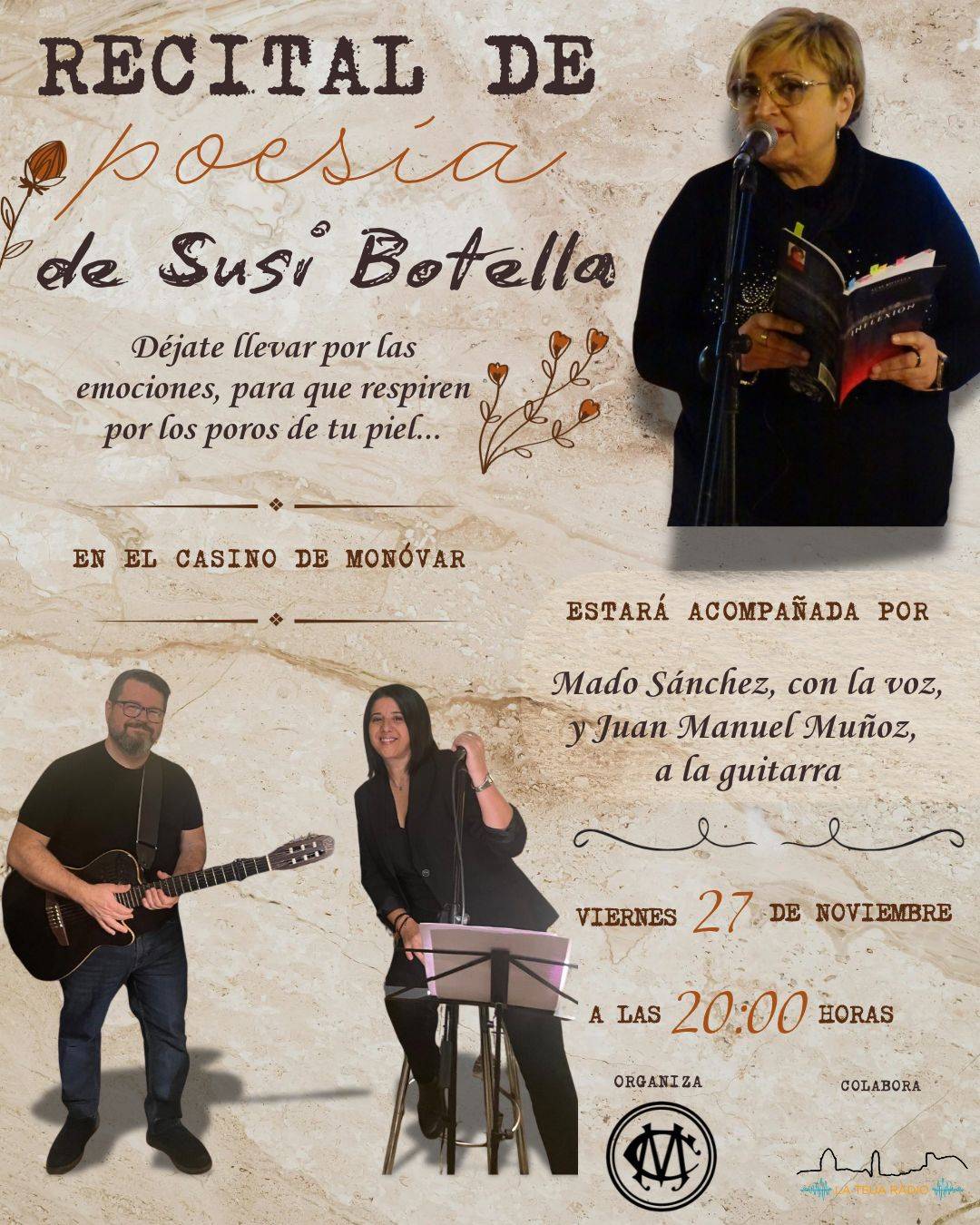 cartel recital poesia